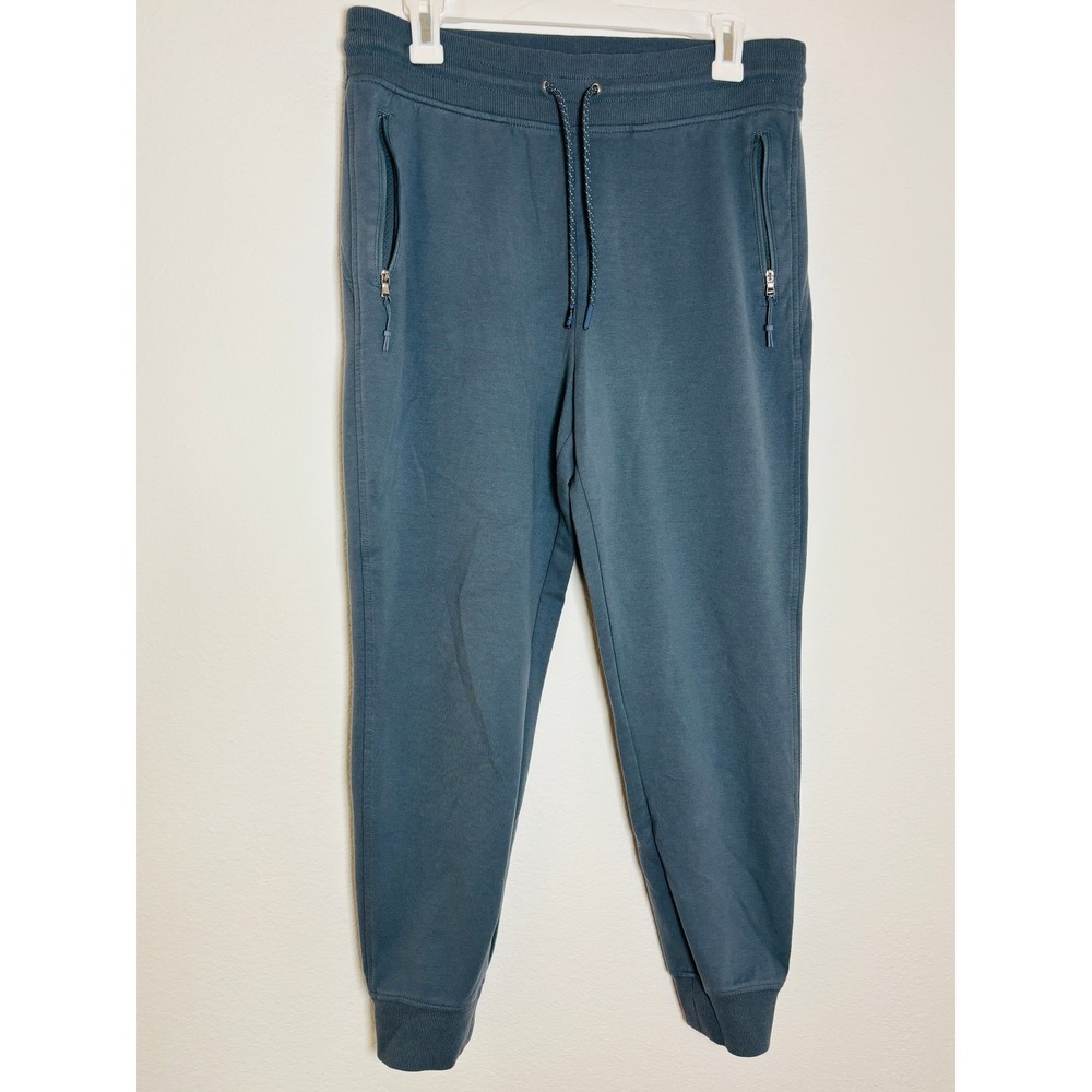 Old Navy Dynamic Fleece Joggers Mens Medium Teal Blue Breathable Sweatpants